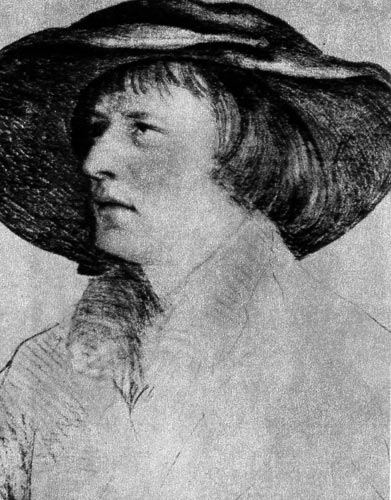 196. Ганс Гольбейн Младший, Мужчина в широкополой шляпе. Рисунок цветным мелом. Кабинет гравюр на меди, Базель. 