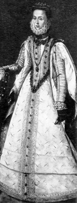 675. Хуан Пантоха де ла Круз, Портрет Донны Хуанны Арагонской, урожд. Пернштейн, супруги Федрдинанда Арагонского. Государственный замок в Нелагозевси (Чехословакия). 