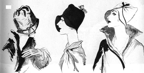 694. «Вог» (Vogue), 1928 г. В 20-е годы воротник приобретает различные формы: от небольших шалек до низких стоек. 
