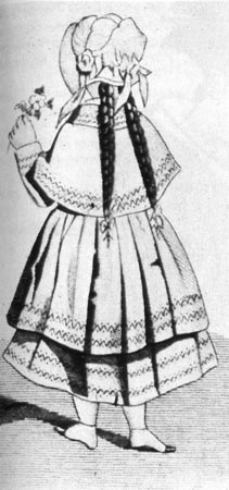 882. «Альгемайне Моденцайтунг» (Algemeine Modenzeitung), 1844г.Детская мода тоже вводит мантильи по образцу взрослых. 